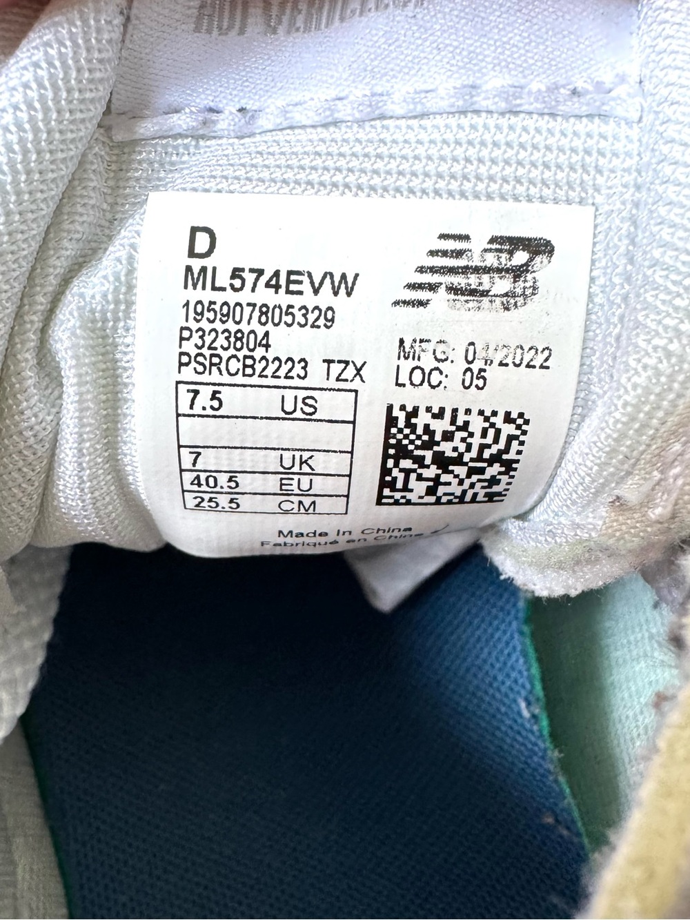 New Balance 574 Nimbus Cloud Suede Mesh Sneakers Running Shoes Size 7.5 - Picture 10 of 10